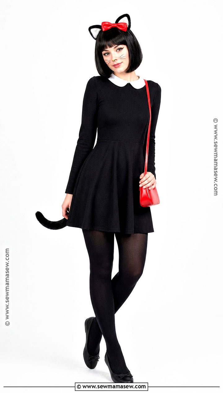 Black Cat Hello Kitty Costume - 40 hello kitty halloween costume ideas