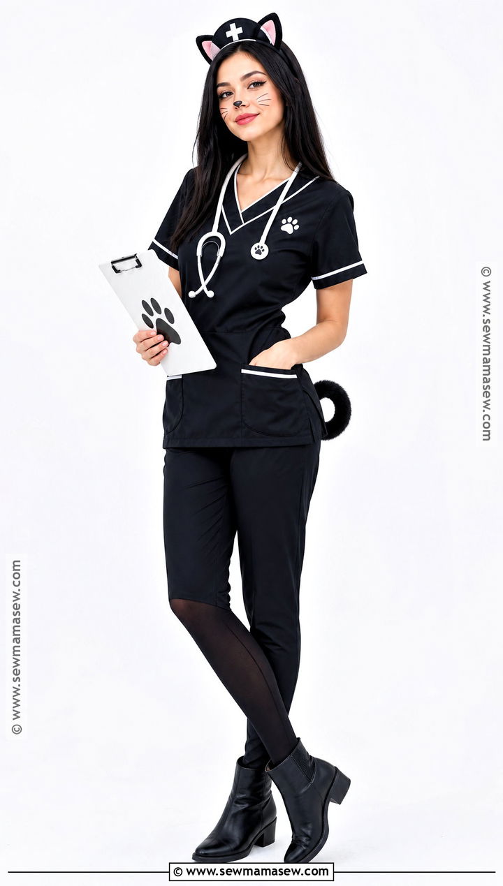 Black Cat Nurse Costume - 30 nurse costume ideas for women