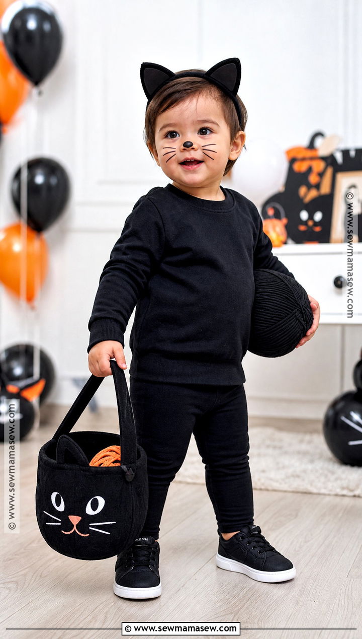 Black Cat Toddler Costume - 30 halloween toddler costumes