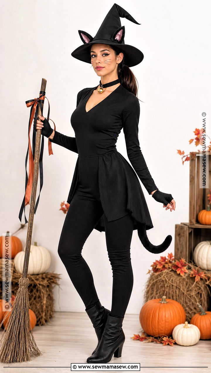 Black Cat Witch Costume - 50 witch costume ideas