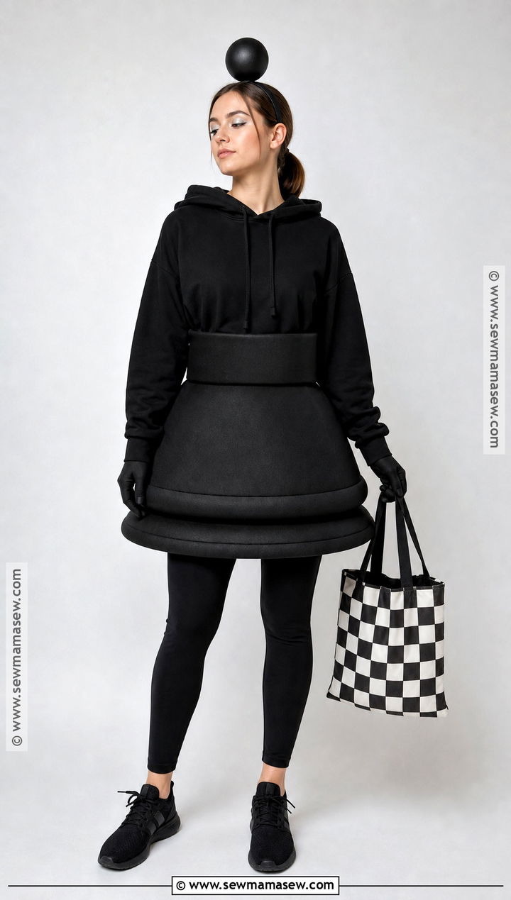 Black Chess Pawn Costume - 30 chess costume ideas
