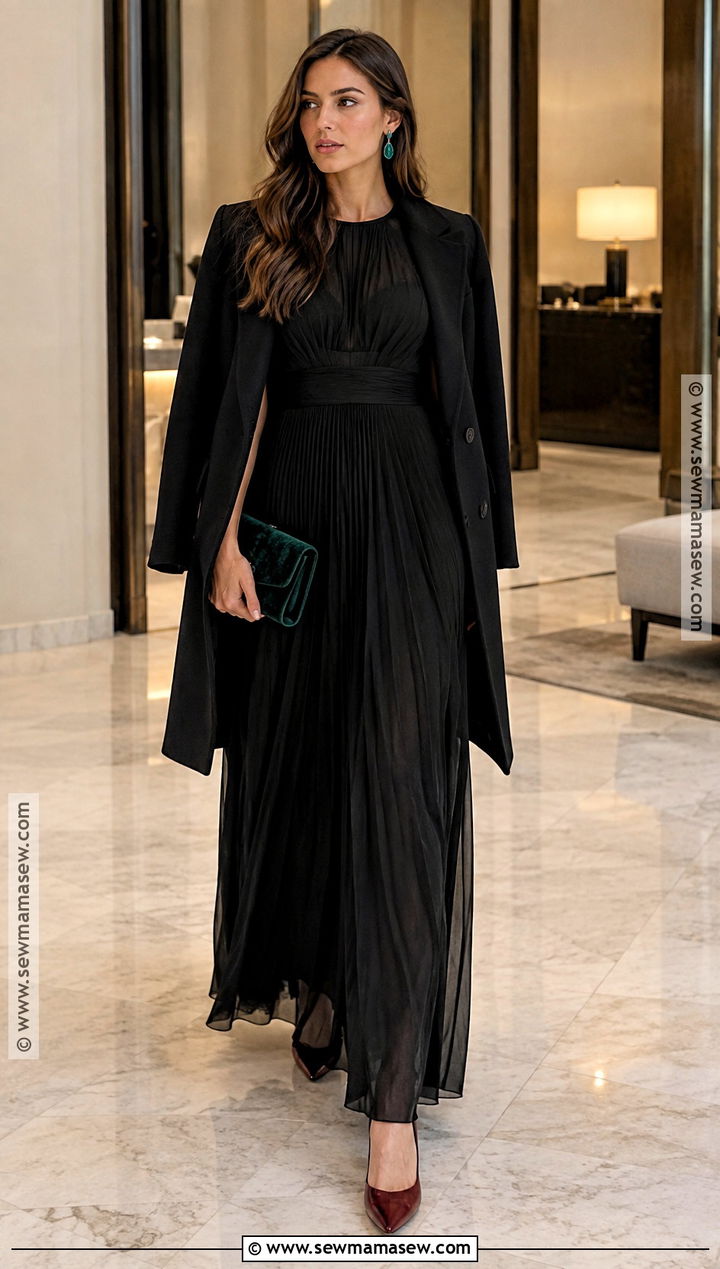 Black Chiffon October Wedding Guest Dress - 25 october wedding guest dress ideas