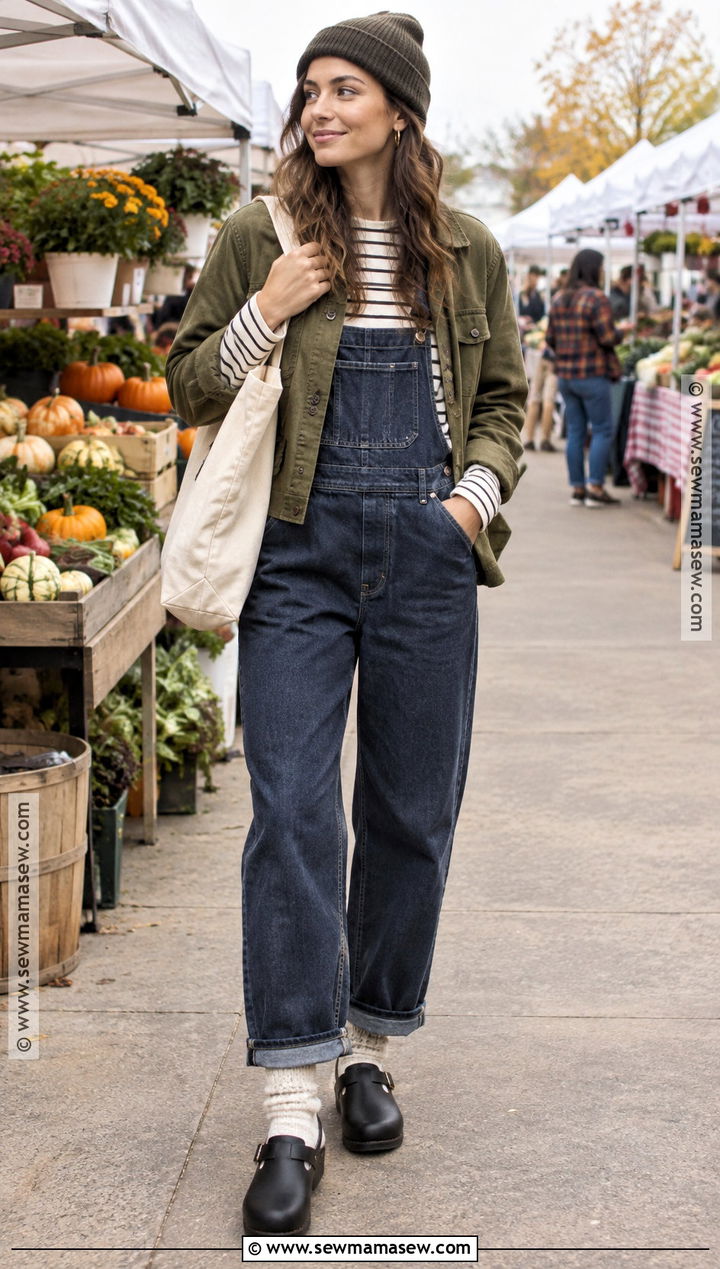Black Clogs With Overalls - 15 Black Clogs Outfit Fall Ideas