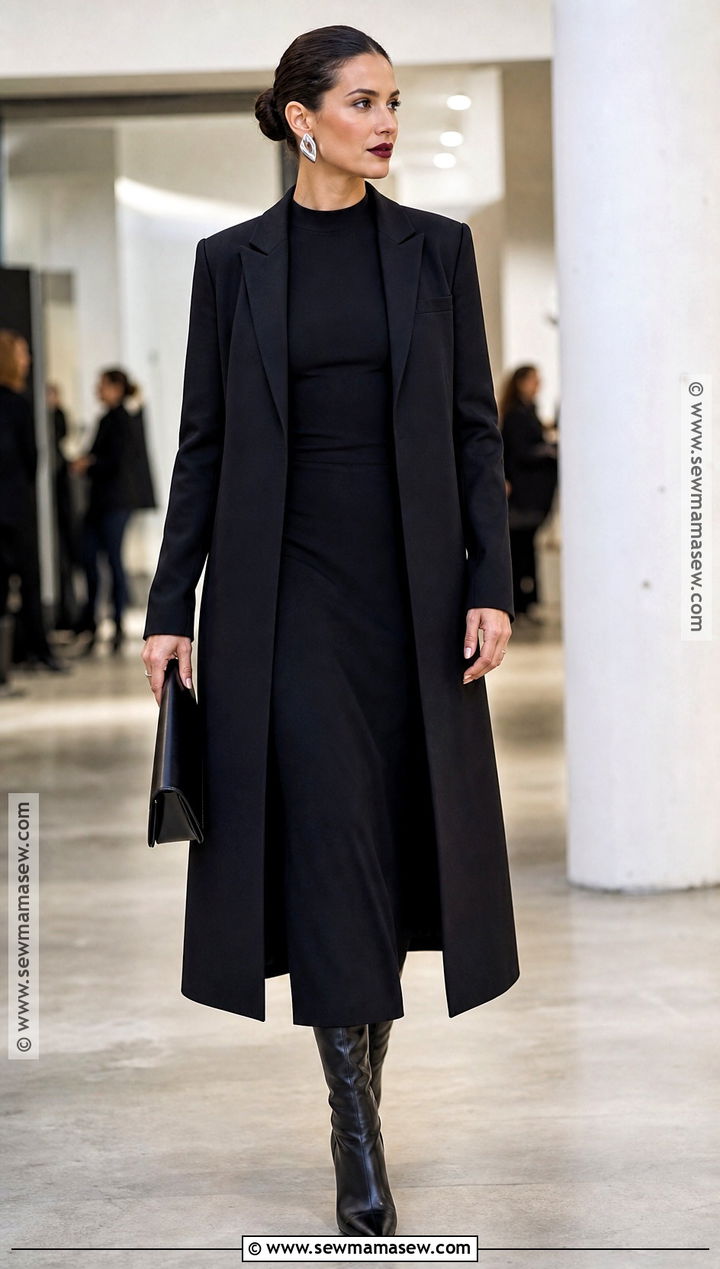 Black Column Dress Vampire Outfit - 40 modern vampire outfit ideas