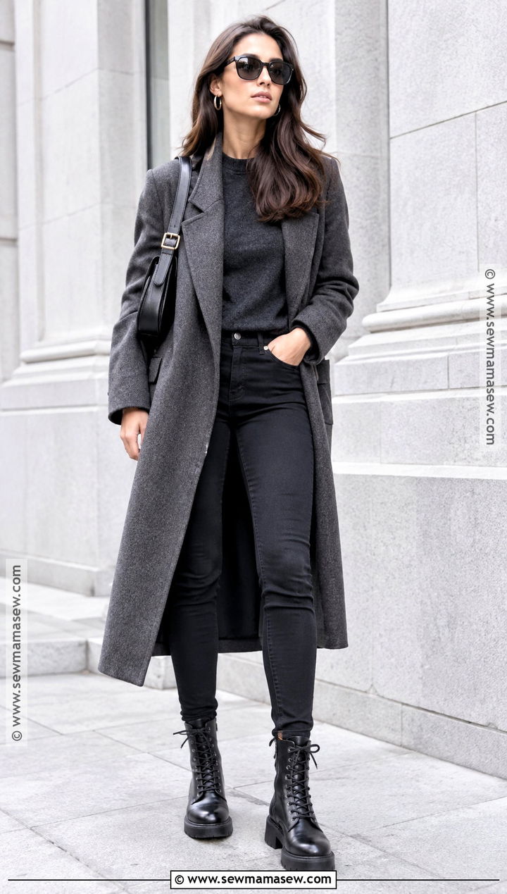 Black Combat Boots With Black Skinny Jeans - 20 black combat boots outfit fall