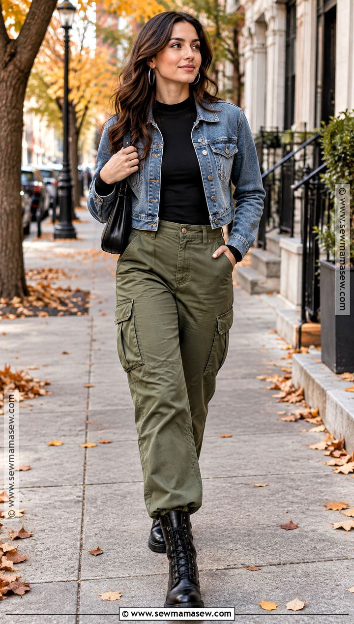 Black Combat Boots With Cargo Pants - 15 casual black boots fall fashion