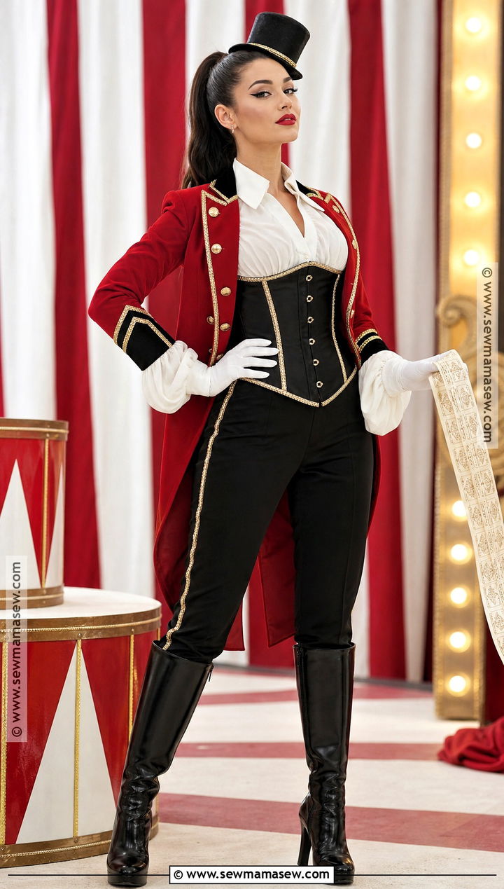 Black Corset Ringmaster Costume - 40 black corset halloween costume ideas