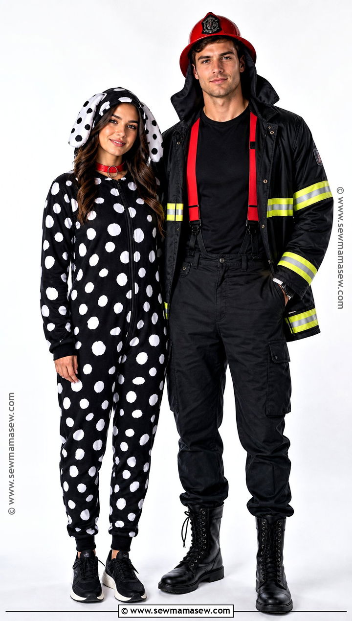 Black Dalmatian And Firefighter Costume - 35 dalmatian and firefighter costume ideas