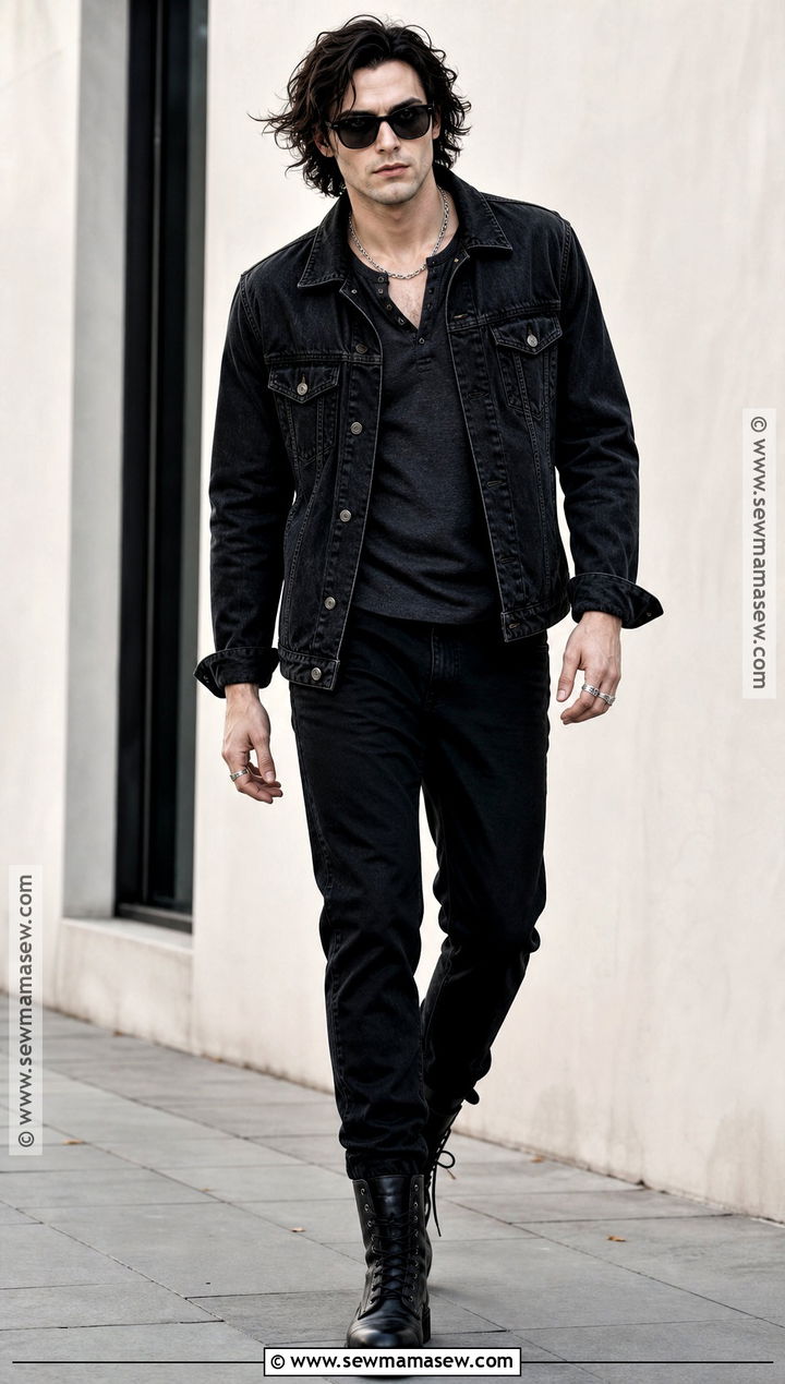 Black Denim Vampire Outfit - 30 modern vampire outfit ideas for men