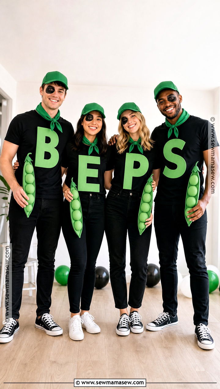 Black Eyed Peas Group Costume - 30 Play On Words Costumes