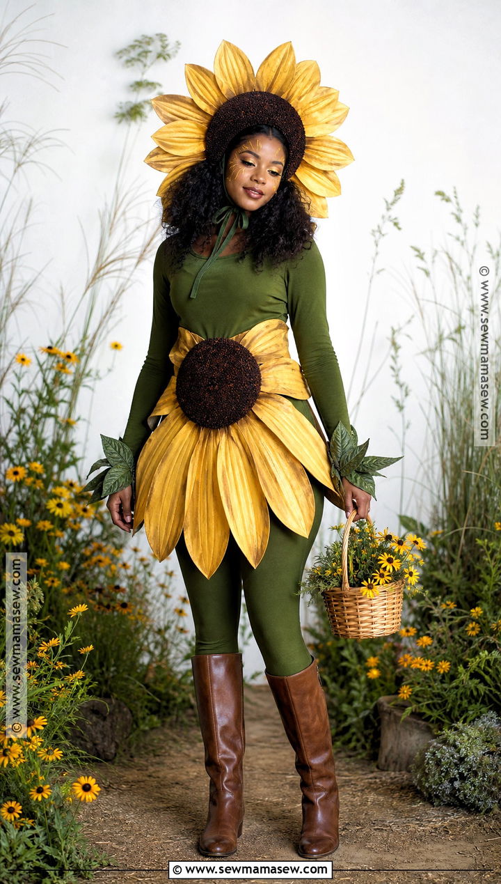 Black Eyed Susan Flower Costume - 40 Flower Costume Ideas