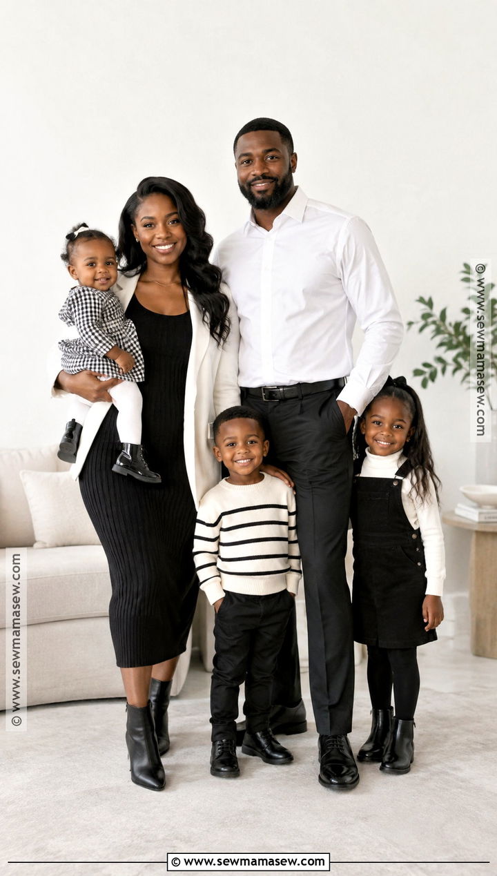 Black Family Fall Pictures Outfits In Black And White - 25 black family fall pictures outfits