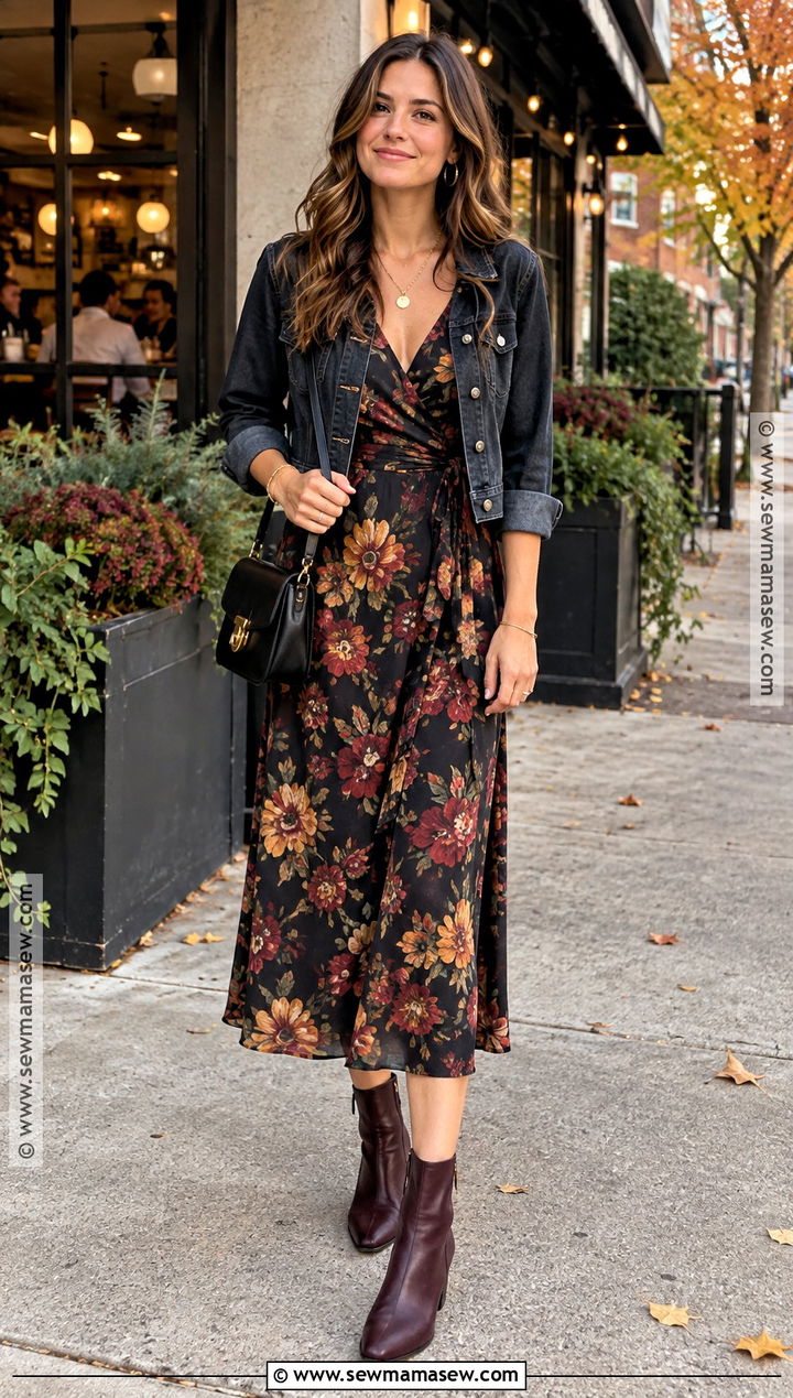 Black Floral Rehearsal Dinner Guest Dress - 15 rehearsal dinner dress for guest fall casual ideas