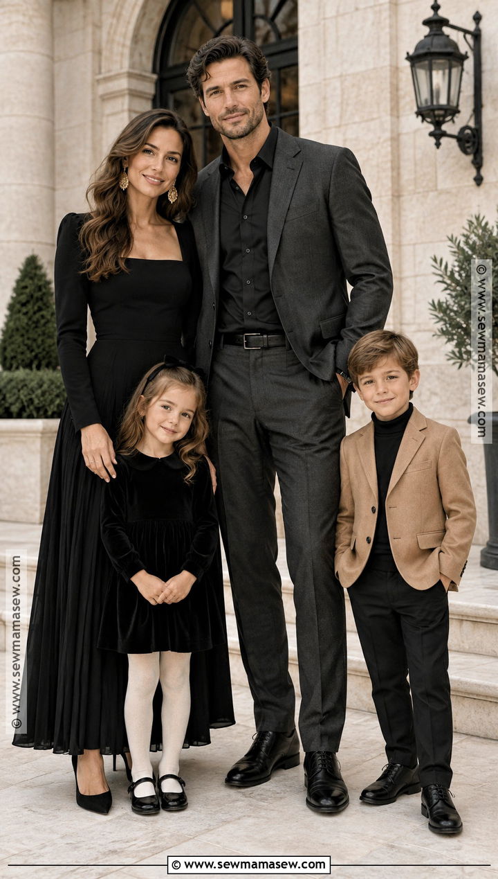 Black Formal Fall Family Picture Outfit - 15 black fall outfits family pictures