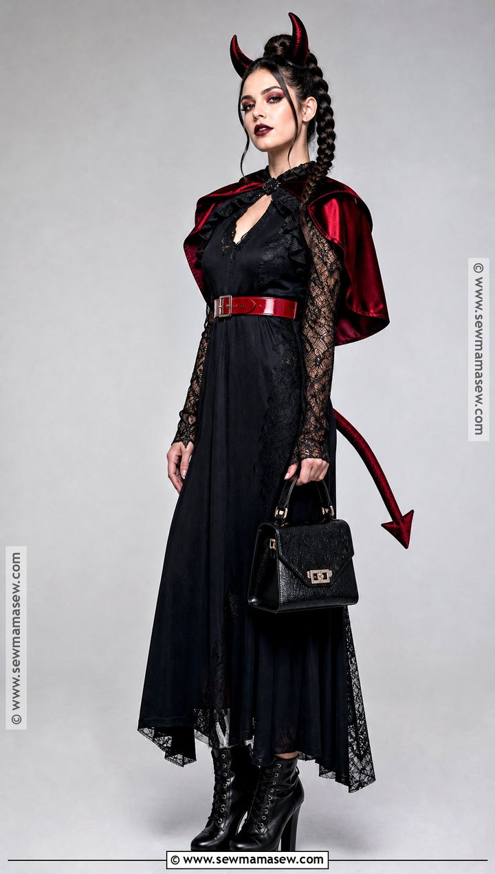 Black Goth Devil Costume - 40 devil costume ideas for women