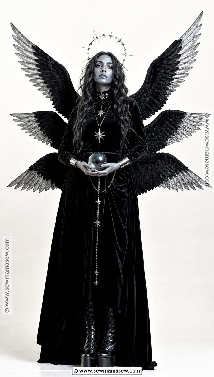 Black Gothic Seraphim Costume - 30 Seraphim Costume Ideas