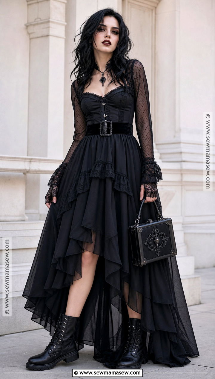 Black Gothic Vampire Dress - 30 black vampire dress ideas