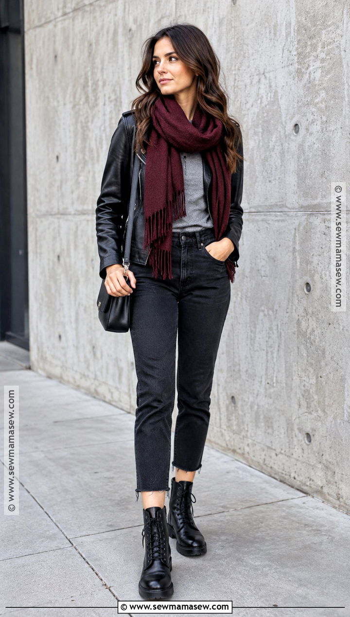 Black Jeans With Combat Boots - 25 fall outfits with boots