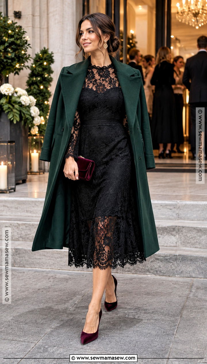 Black Lace Cocktail Wedding Guest Dress - 15 Guest Of Wedding Dress Fall Ideas