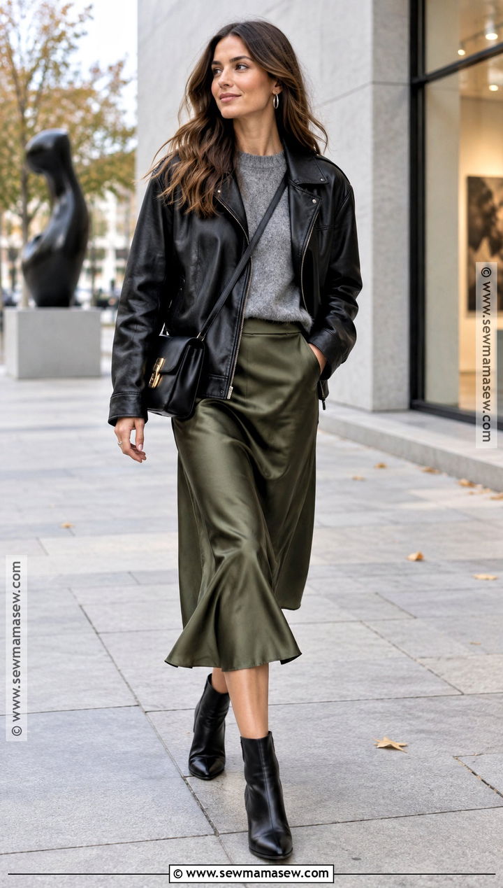 Black Leather Jacket Outfit - 30 autumn jacket ideas