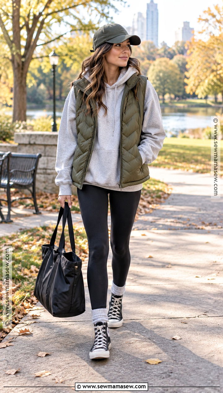 Black Leggings With High Top Converse - 15 Fall Outfits With High Top Converse