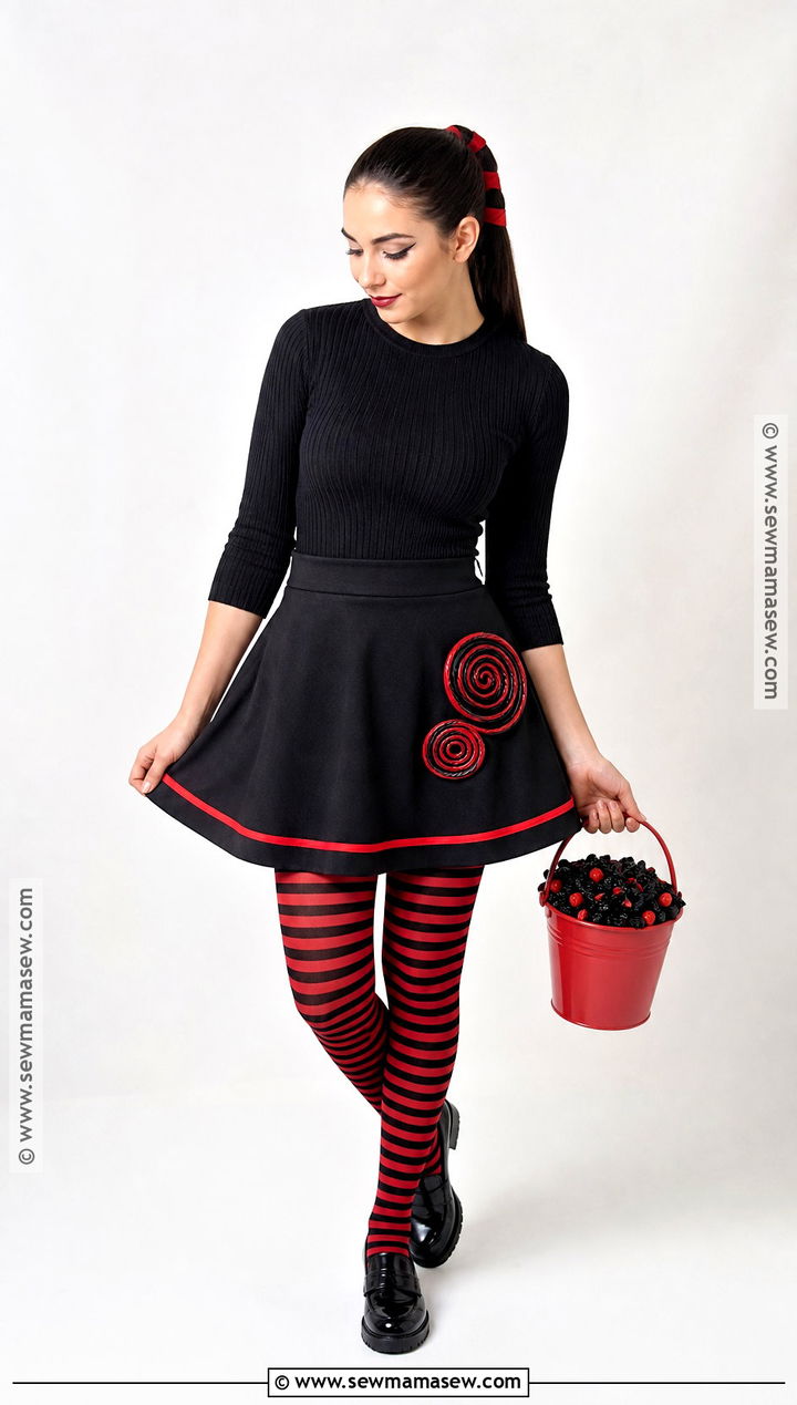 Black Licorice Candy Girl Costume - 30 Candy Girl Halloween Costume Ideas