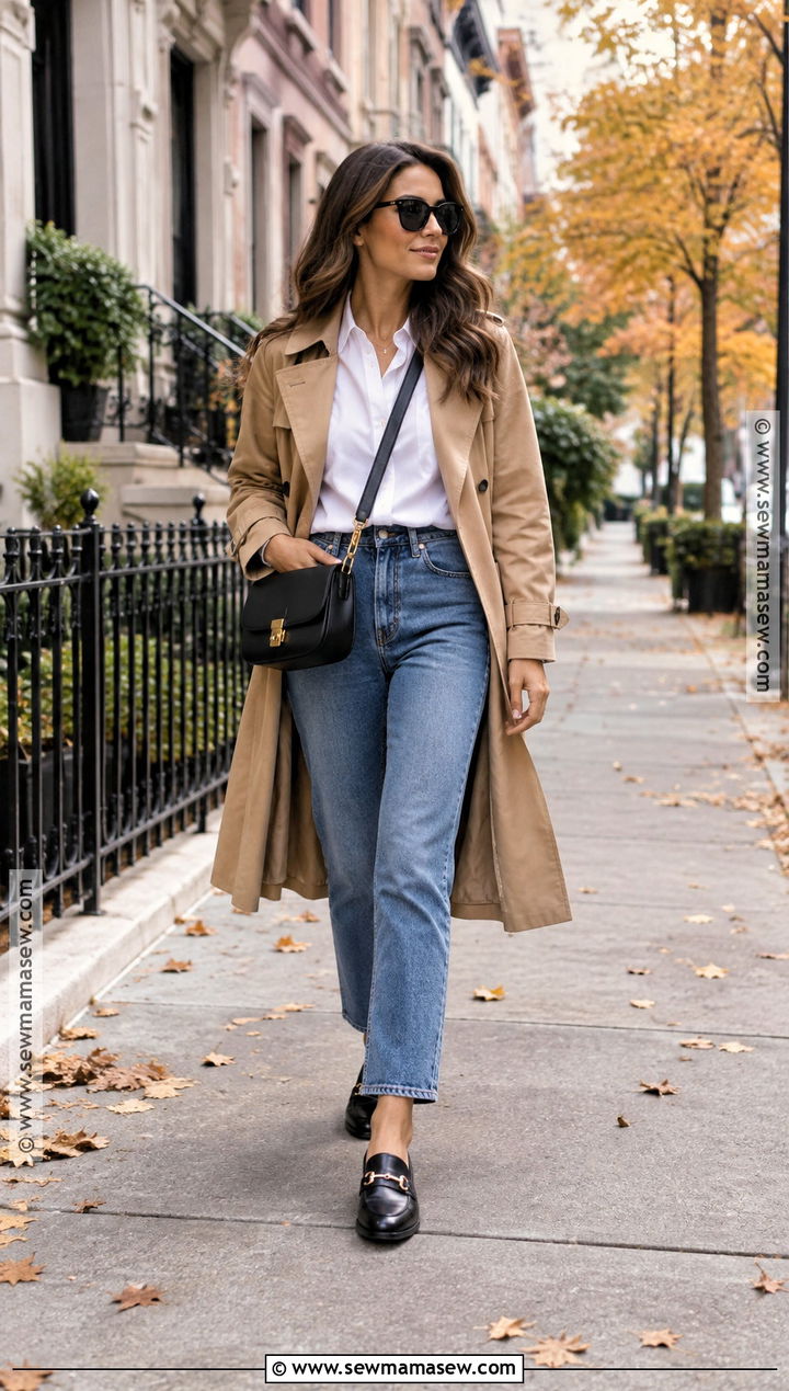 Black Loafers With Straight Leg Jeans - 15 Fall Loafers Outfit Ideas 2026