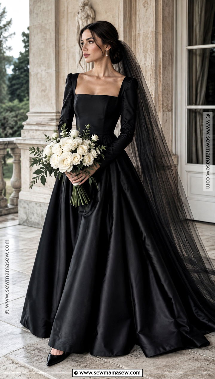 Black Long Sleeve Fall Wedding Dress - 20 long sleeve fall wedding dress ideas