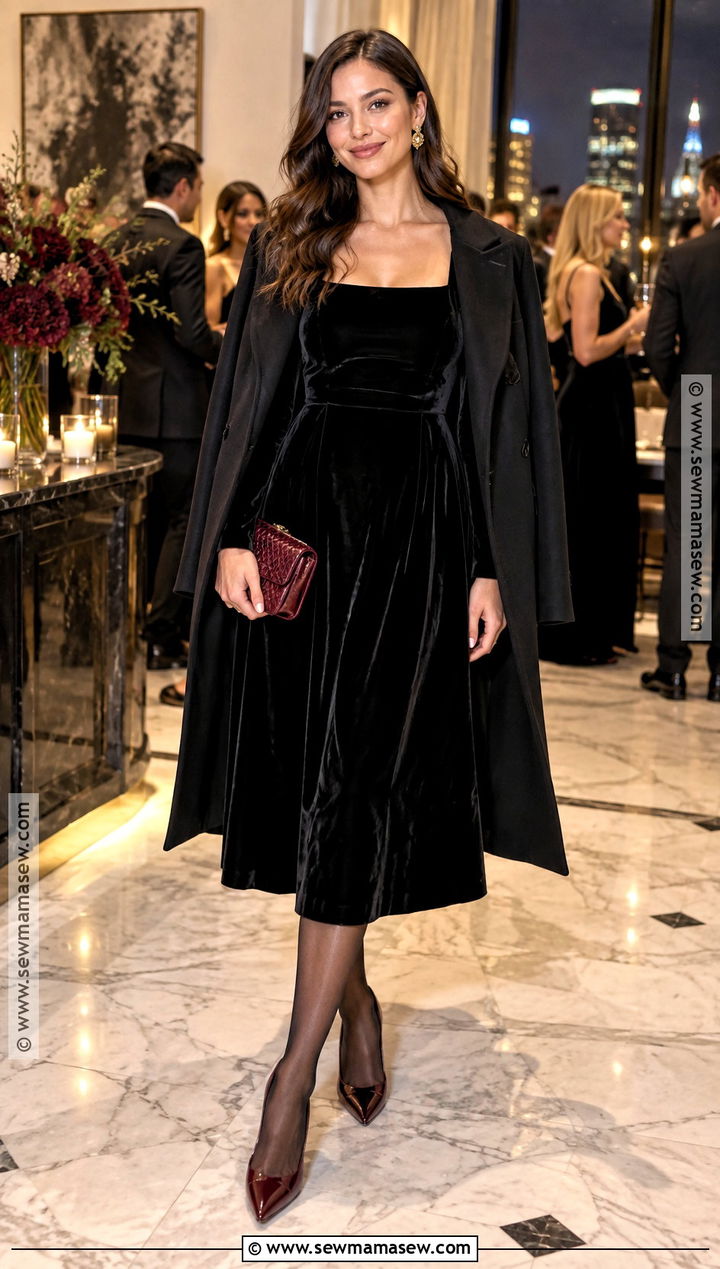 Black Long Sleeve Wedding Guest Dress - 15 November Guest Wedding Dress Ideas