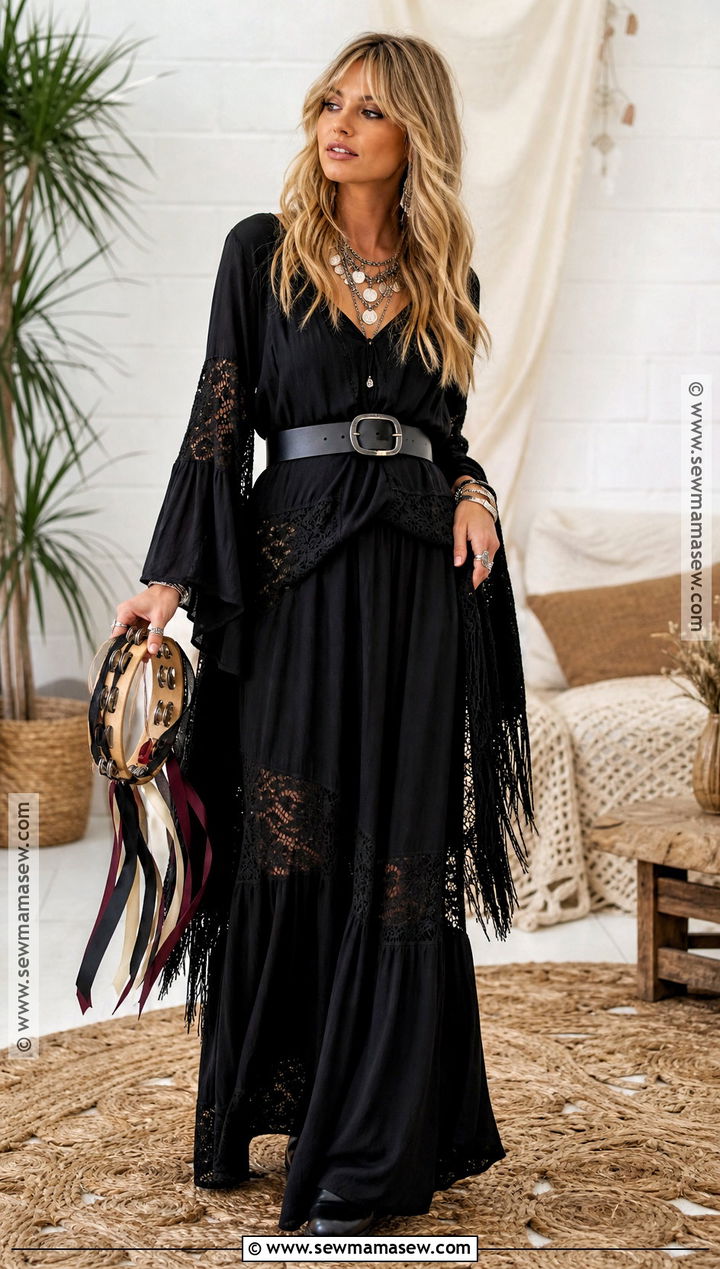 Black Maxi Dress Costume - 35 stevie nicks costume ideas