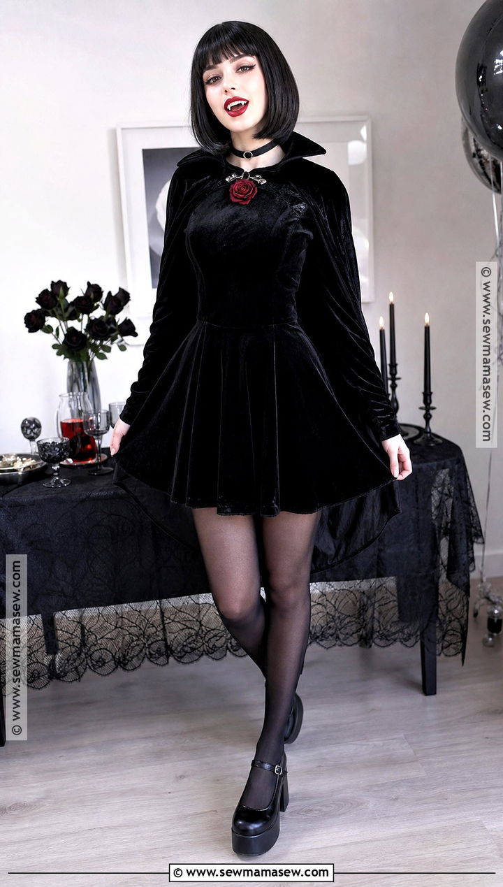Black Mini Vampire Dress - 30 black vampire dress ideas