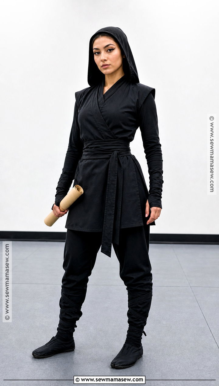 Black Ninja Costume - 35 Women In Black Costume Ideas