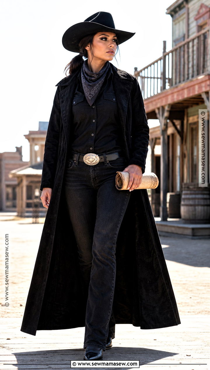 Black Outlaw Cowboy Costume - 35 cowboy costume women's ideas