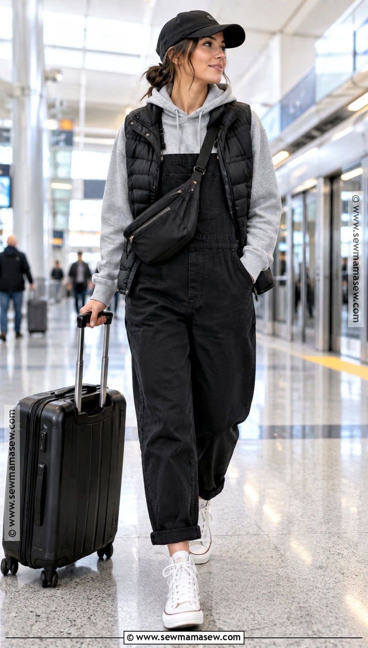 Black Overalls With Gray Hoodie - 20 black overalls outfit fall