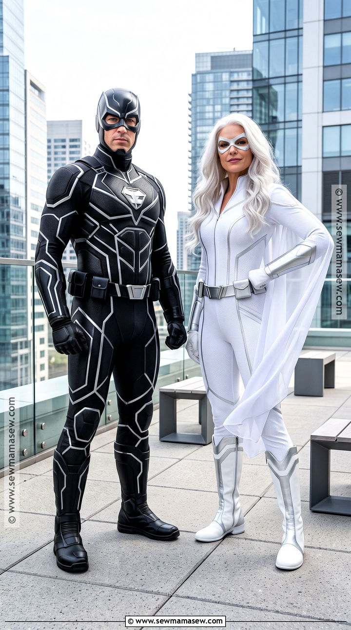 Black Panther And Storm Couple Costume - 30 super hero couple costumes