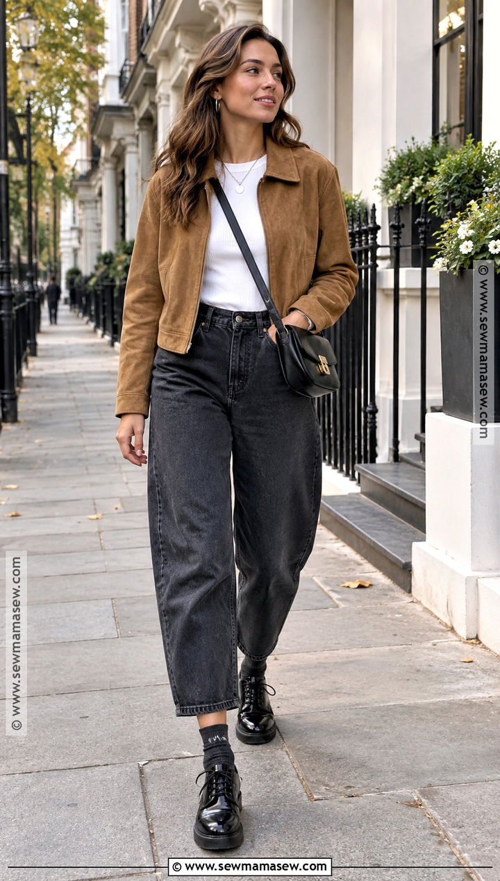 Black Patent Derby Shoes With Barrel Jeans - 15 Black Patent Shoes Fall