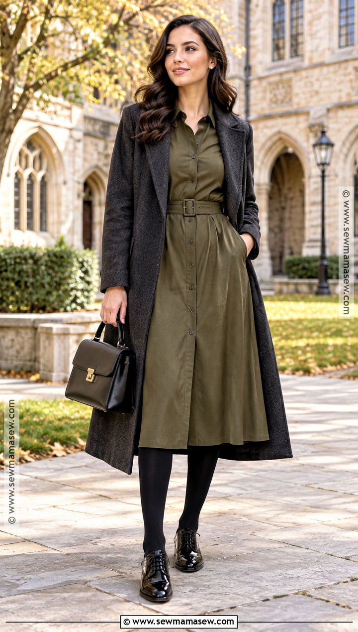 Black Patent Oxford Shoes With Shirt Dress - 15 Black Patent Shoes Fall