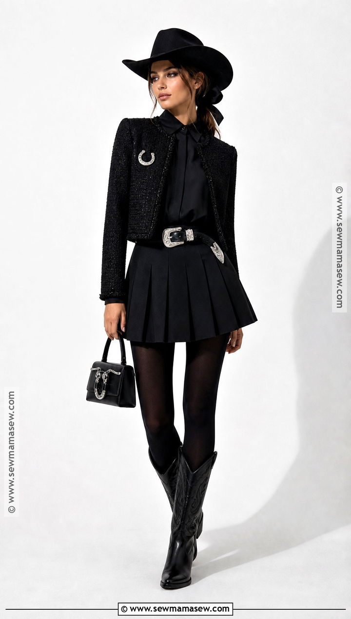 Black Preppy Cowgirl Costume - 30 preppy cowgirl halloween costume ideas