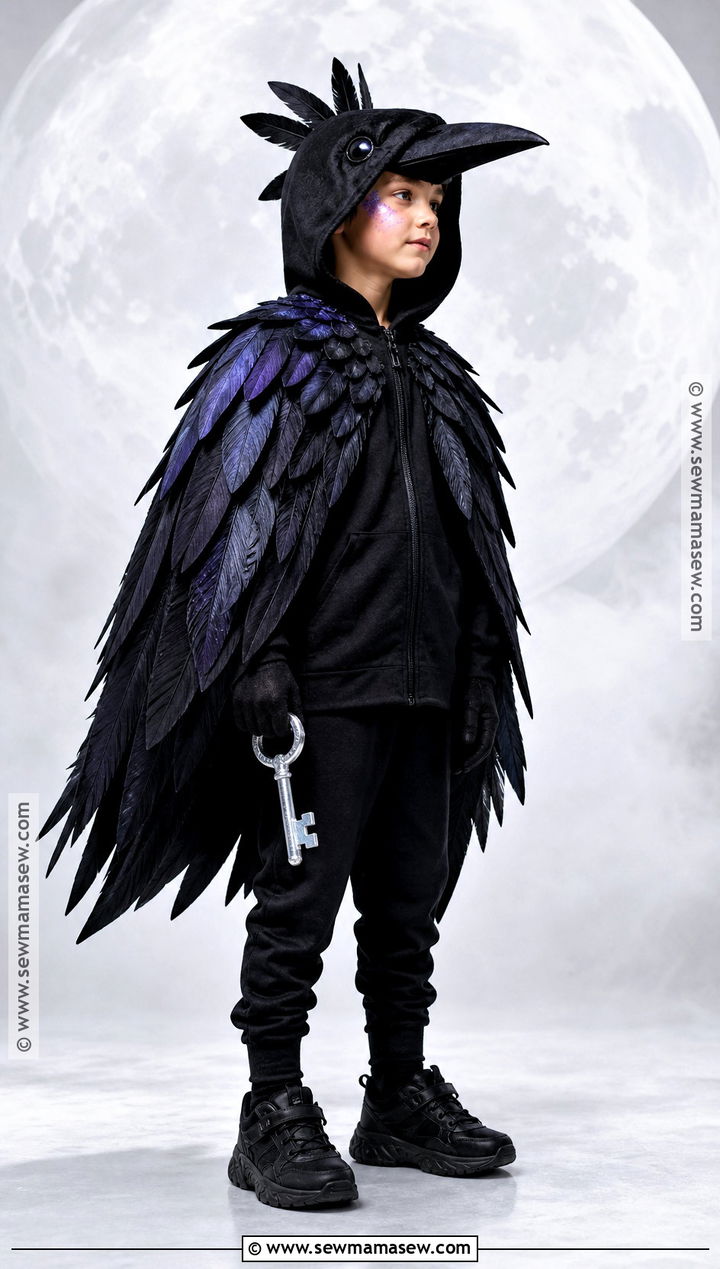 Black Raven Costume For Kids - 30 bird costume ideas for kids