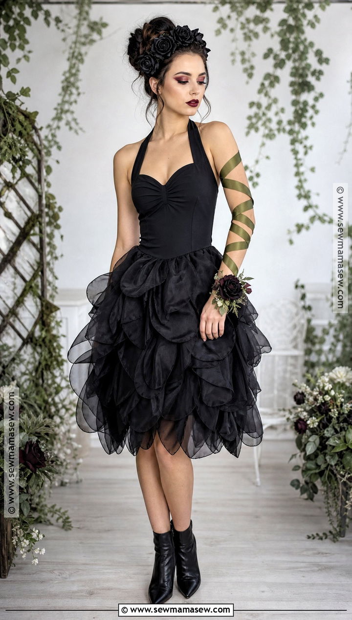 Black Rose Costume - 30 woman in black costume ideas