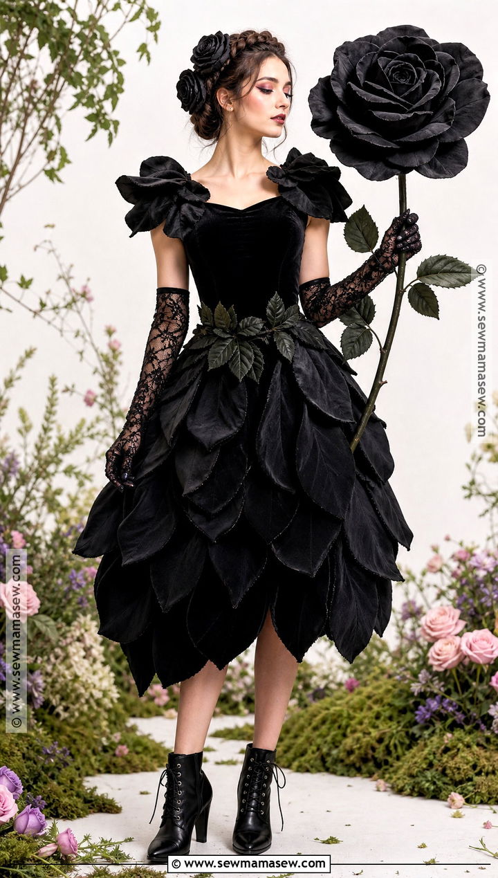 Black Rose Costume - 35 black costume ideas