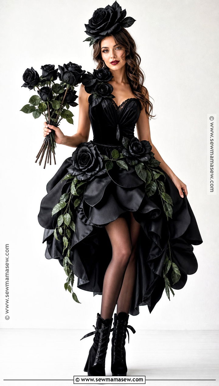 Black Rose Costume - 30 rose costume ideas