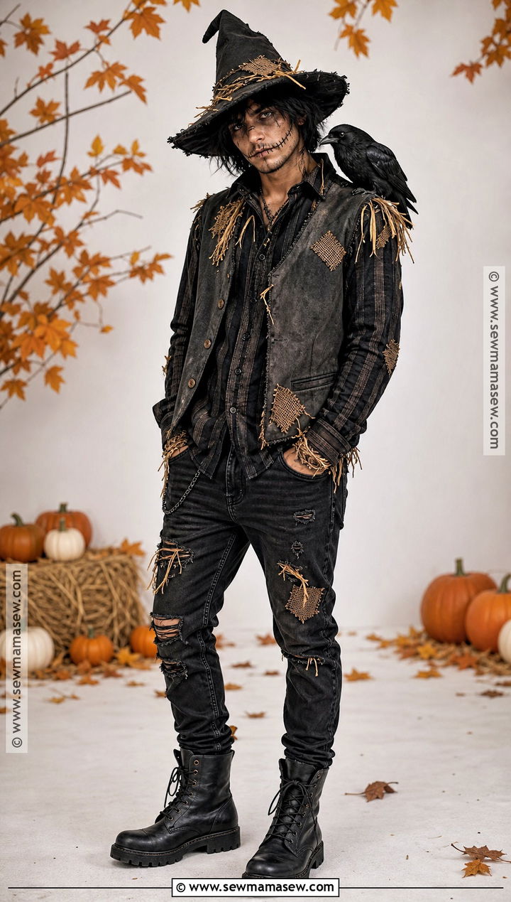 Black Scarecrow Costume - 30 Scarecrow Costume Ideas for Men