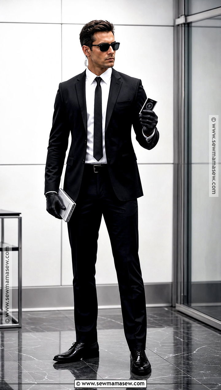 Black Secret Agent Costume - 35 costume ideas for men