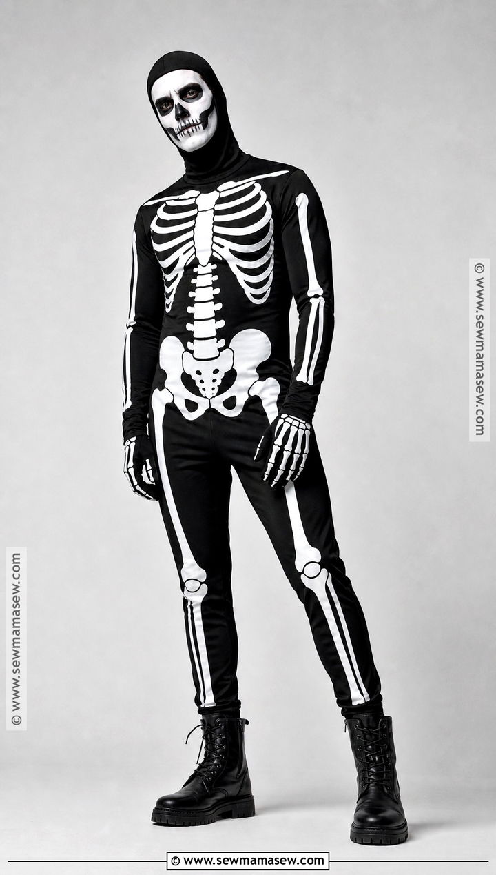 Black Skeleton Costume - 35 costume ideas for men