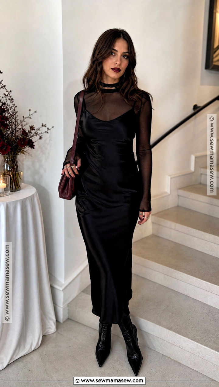 Black Slip Dress Halloween Outfit - 50 halloween outfit ideas