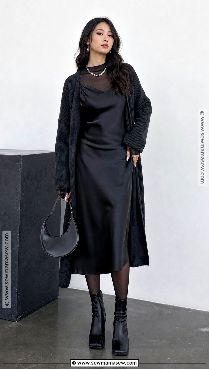 Black Slip Dress Witch Outfit - 40 modern witch outfit ideas