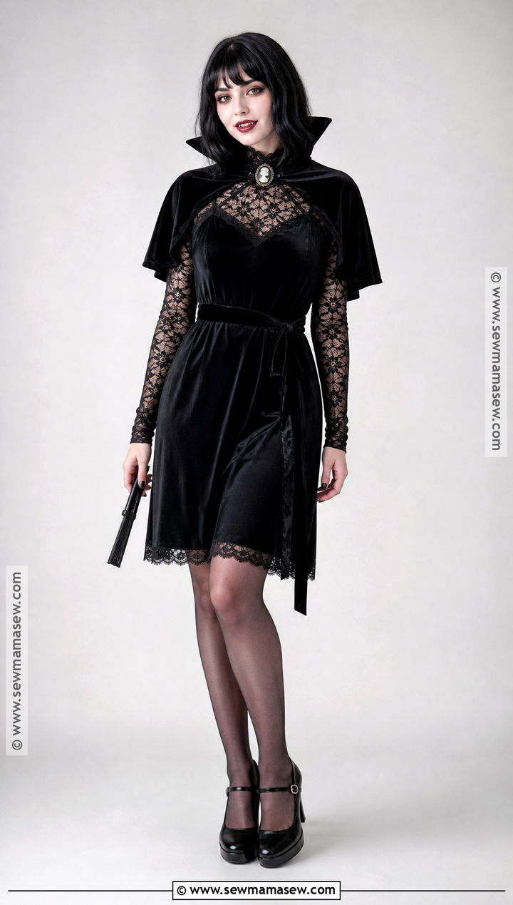 Black Slip Vampire Dress - 30 black vampire dress ideas