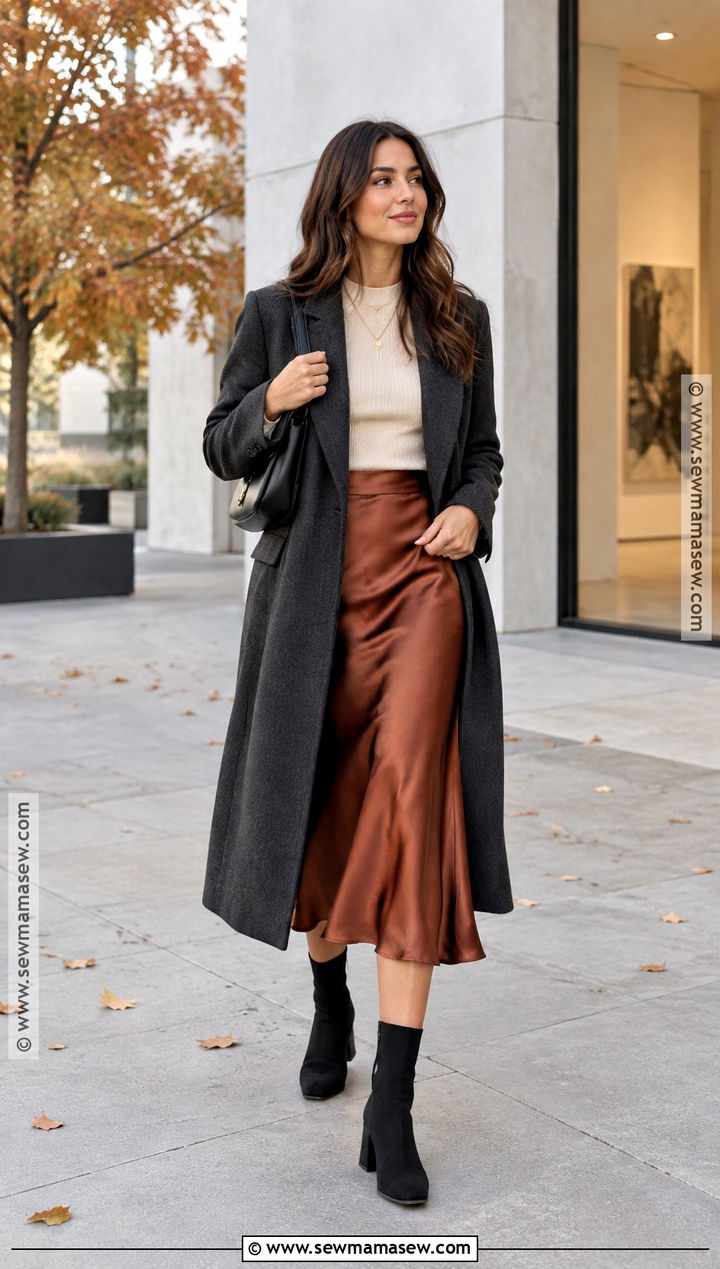 Black Sock Boots With Midi Skirt - 20 black fall boots
