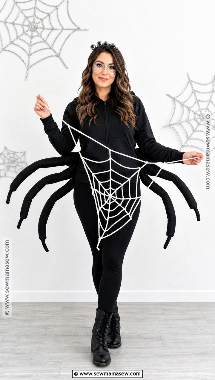 Black Spider Costume - 35 bug halloween costume ideas